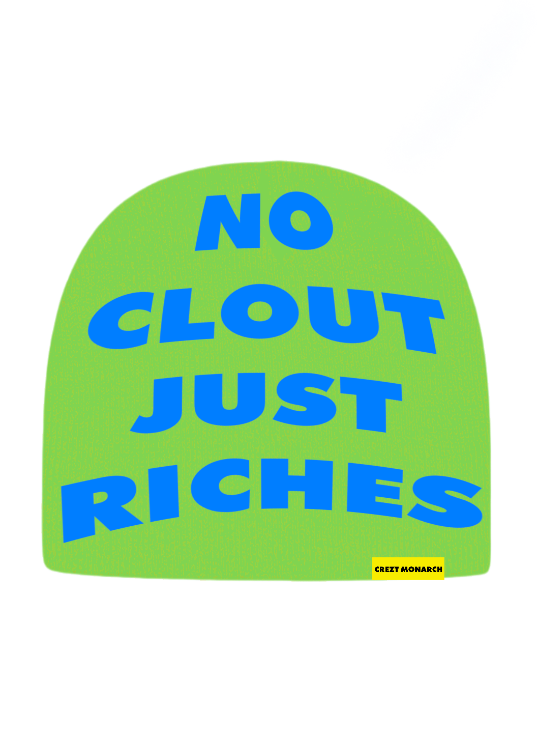 “NO CLOUT” Beanie (Green)