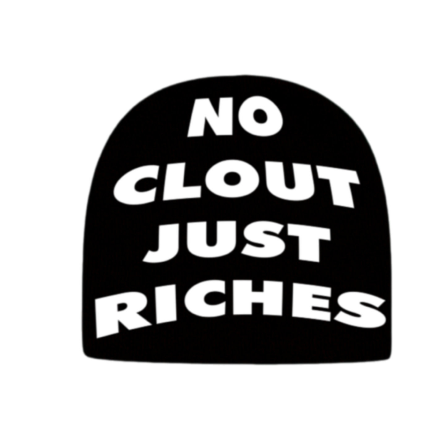 “NO CLOUT” Beanie (Black)
